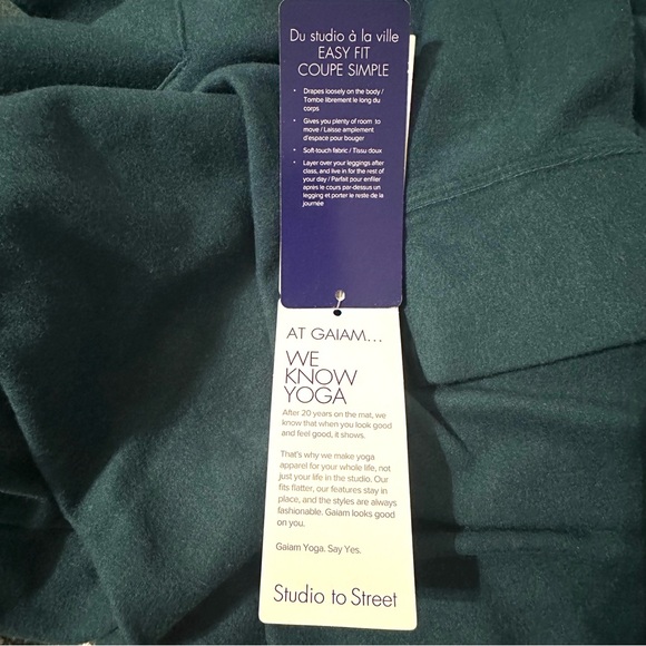 GAIAM Yoga Hoodie Sweatshirt Sweater Top Pullover Active Sport Athleisure - Picture 7 of 9